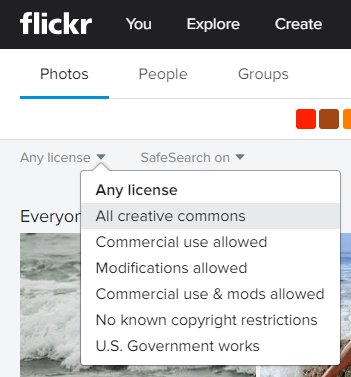 flickr license